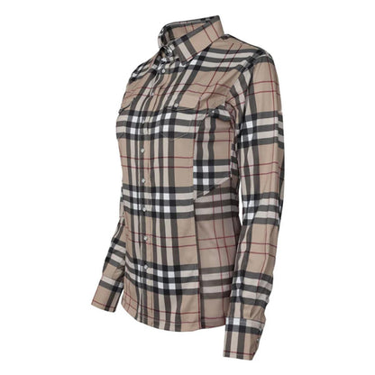 Dapplebay Women's Holiday Plaid Western Top