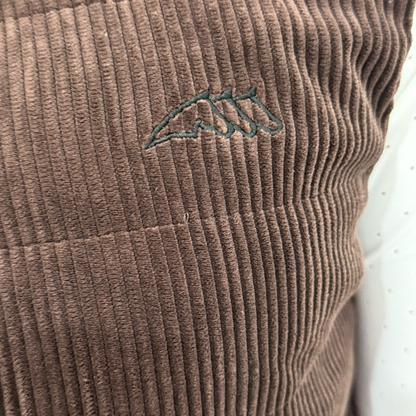 Equiline EQSIT Women's Lightweight Padded Vest-Cocoa Powder-Logo View