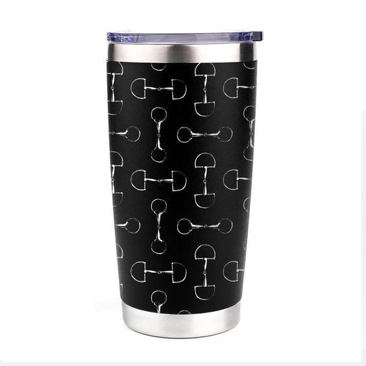 AWST Int'l 20 oz Stainless Steel Tumbler-Lila Vintage Snaffle Bit