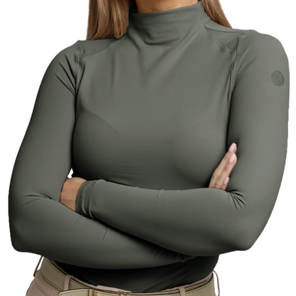 TKEQ Women's Chloe High Collar Technical Top