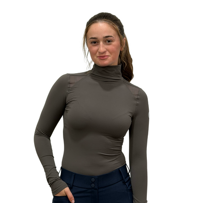 TKEQ Chloe High Collar Technical Top