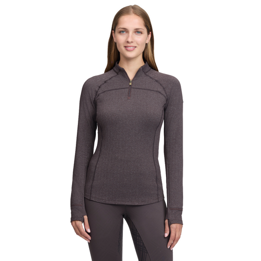 LeMieux Women's Heritage Herringbone model view in cocoa