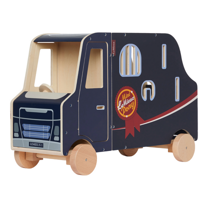 LeMieux Toy Pony Travel Lorry-Wooden-Side View