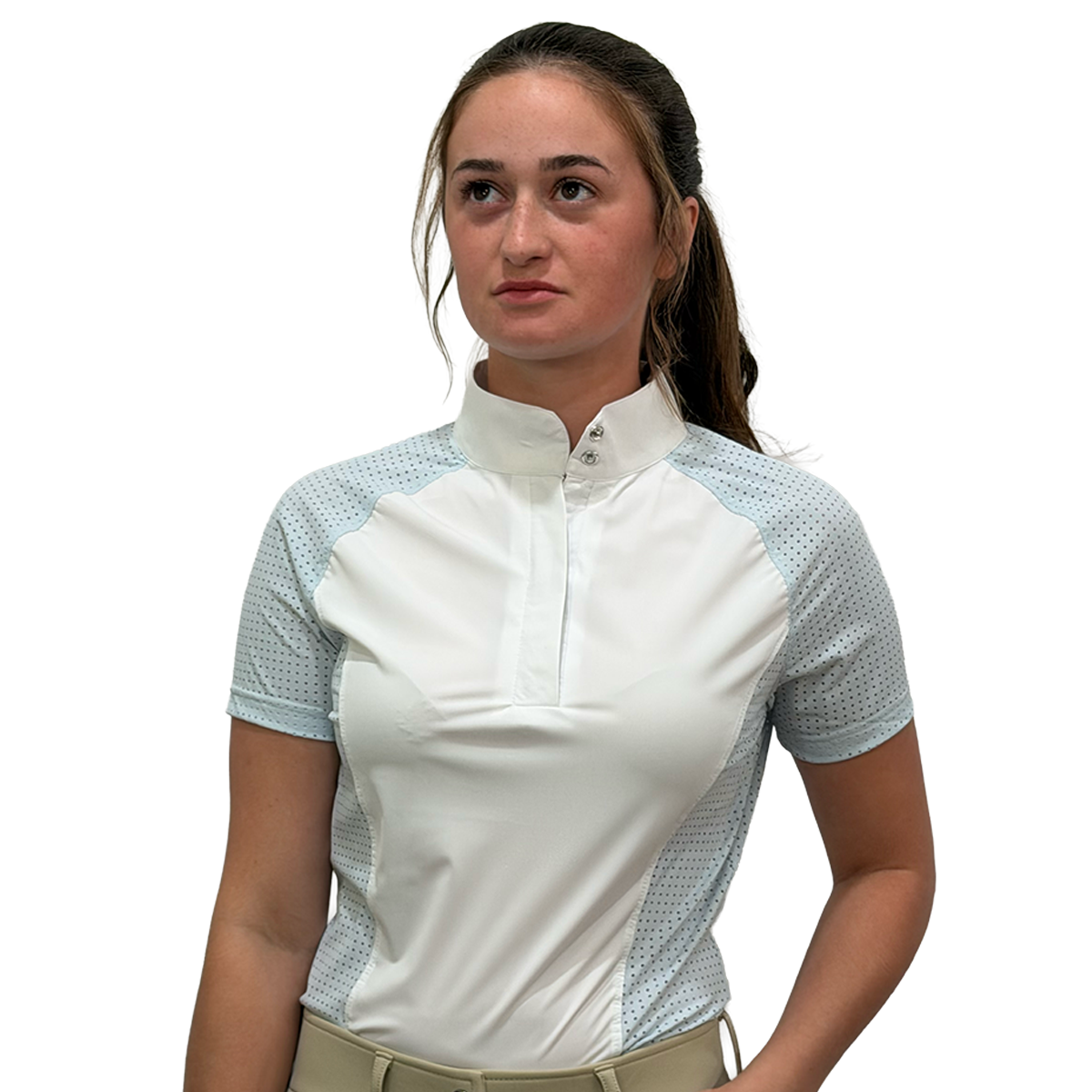 Equinavia Women's Sara Short Sleeve Perforated Show Shirt