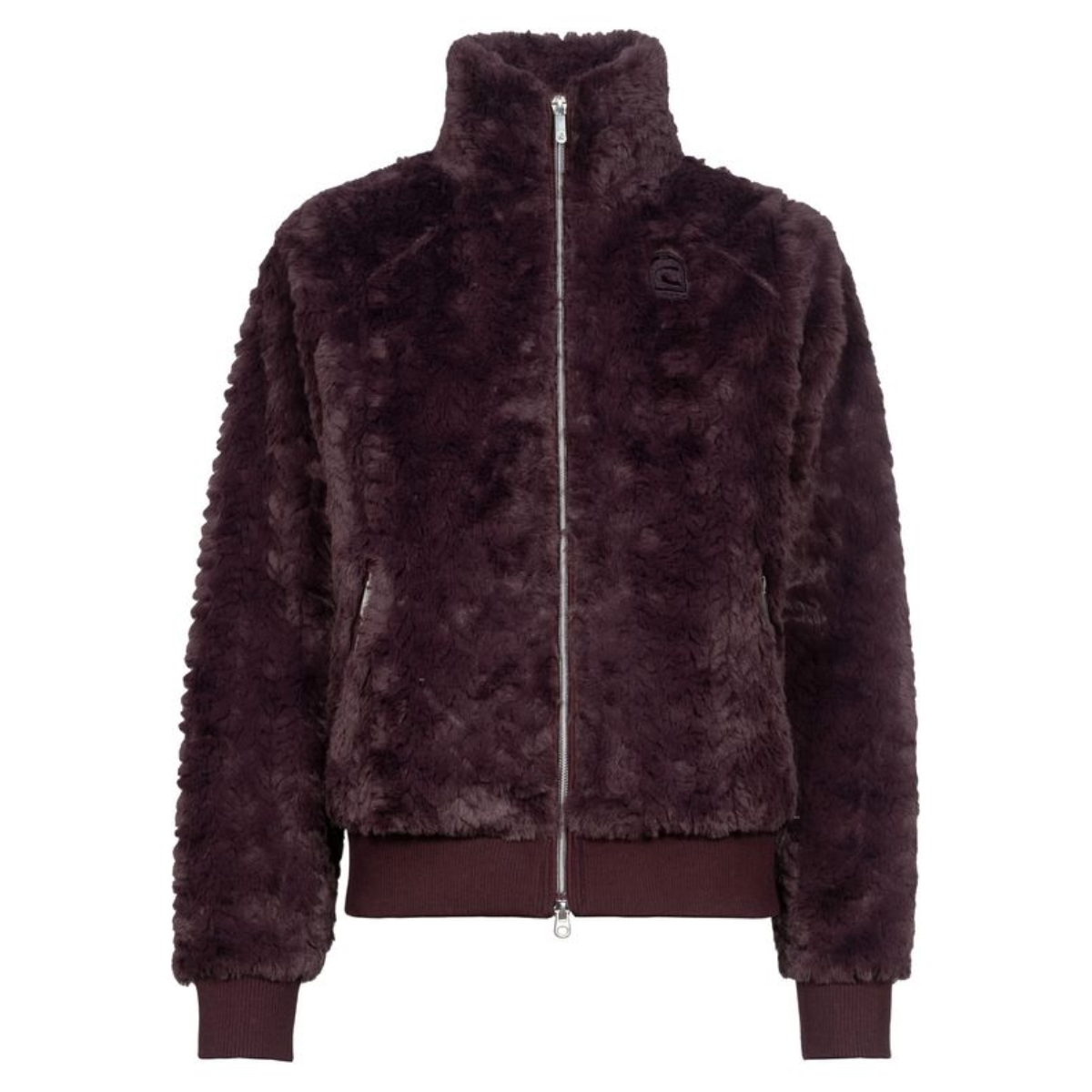 Cavallo Women's Cavaldea Mink Fleece Jacket-Dusty Plum-Front View
