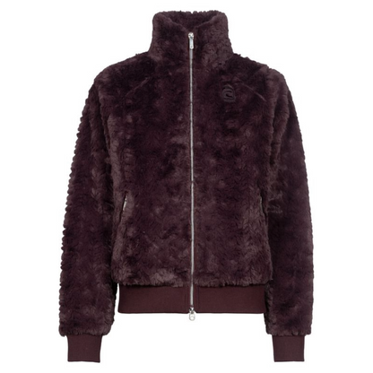 Cavallo Women's Cavaldea Mink Fleece Jacket-Dusty Plum-Front View