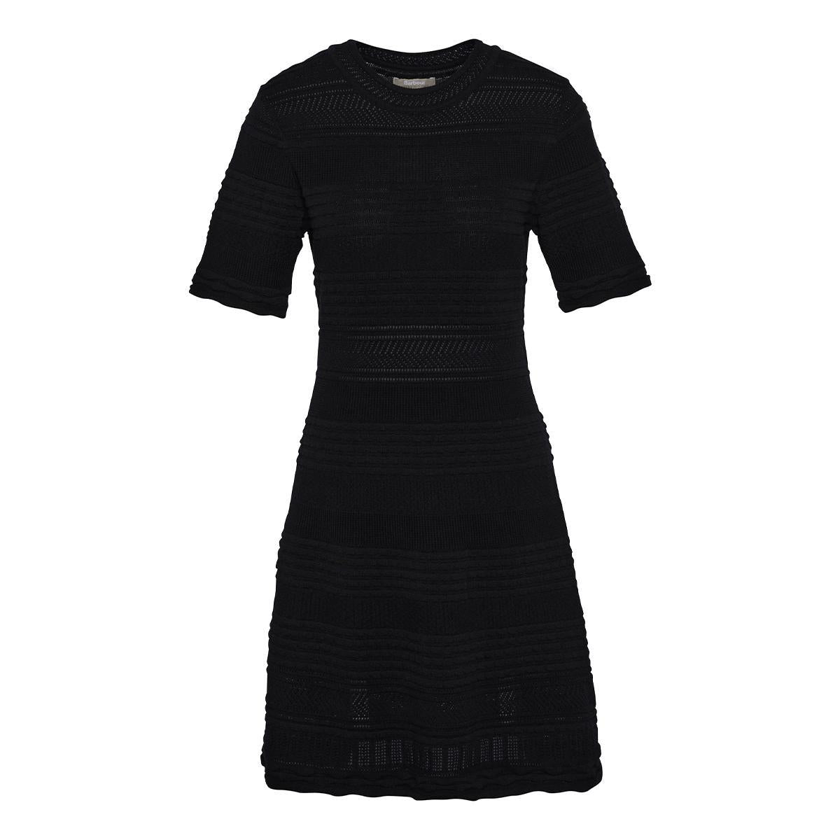 Barbour Mia Knitted Mini Dress Womens Classic Black Size: US 10 Barbour Mia Knitted Mini Dress Womens Classic Black Size: US 10