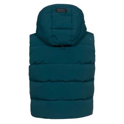 Cavallo Women's Cavaldiana Quilted Vest-Dark Peacock-Back View
