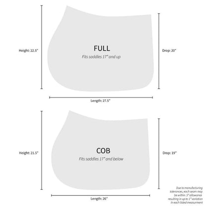 Dapplebay Equestrian Toile Jump Saddle Pad