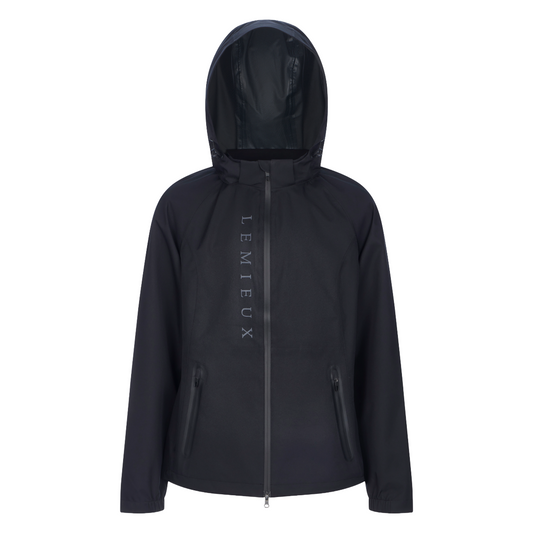 LeMieux Young Rider Tessa Waterproof Jacket - Black - Front View