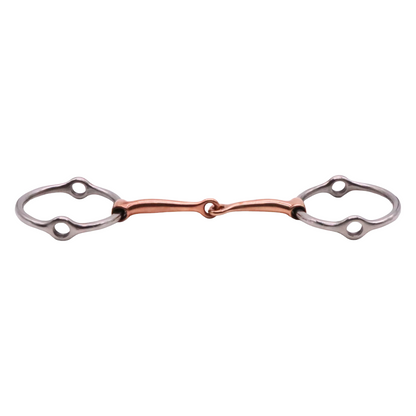 Jake Adams Single Jointed Copper Loose Ring Gag Bit