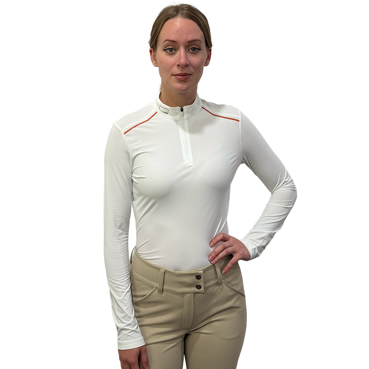 Cavalleria Toscana RG Women's Long Sleeve With Perforated Insert Competition Shirt