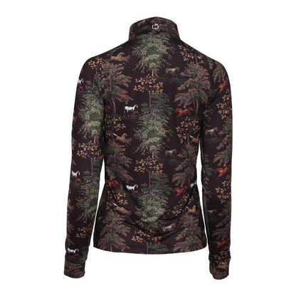 Dapplebay Autumn Toile 1/4 Zip LS Riding Top