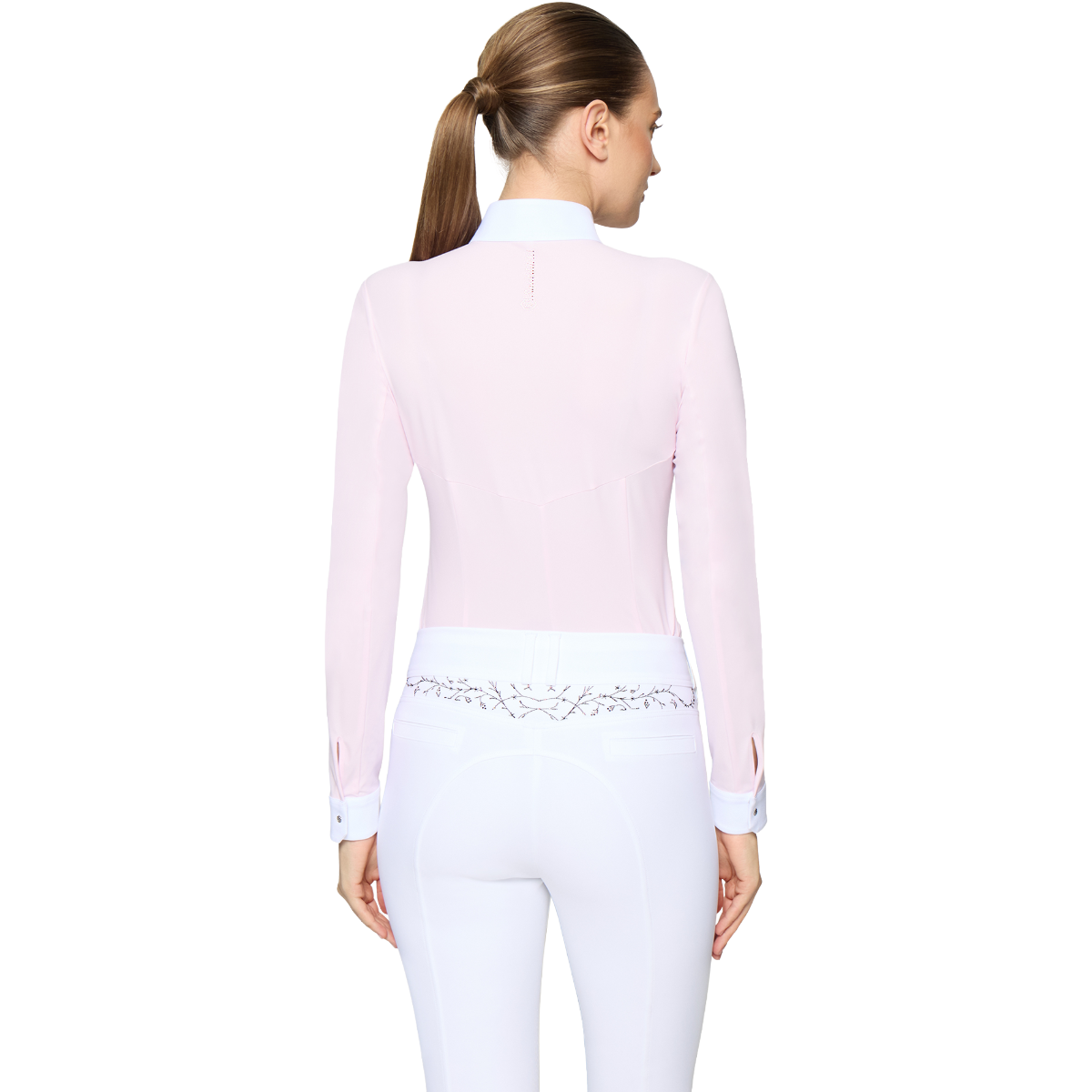 Samshield Women's Lucia Sport Long Sleeve Show Shirt, Cosmic Pink,  back view