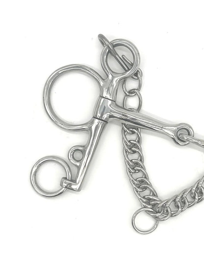 Jake Adams Single Joint Stainless Steel Pelham Bit