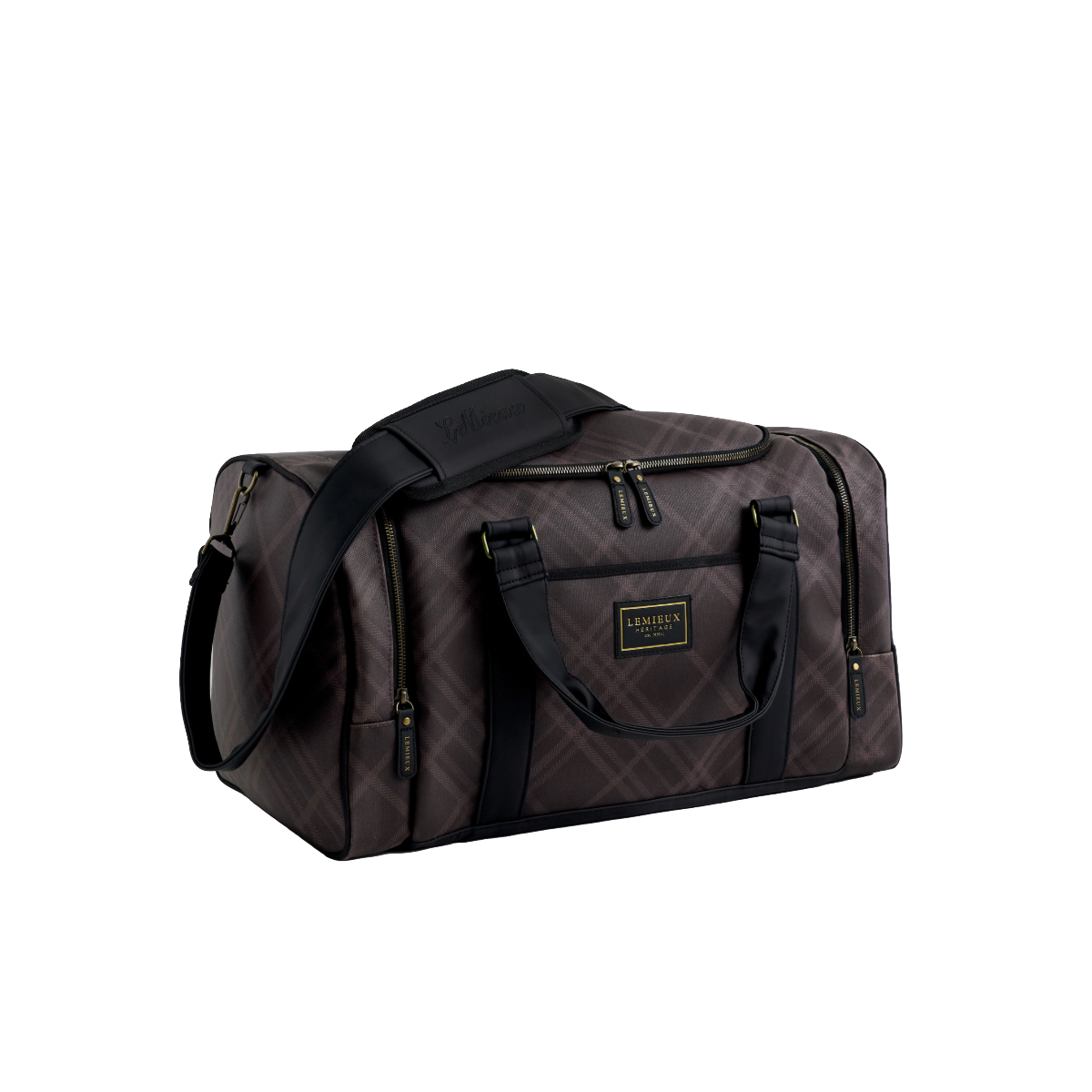 LeMieux Heritage Overnight Bag-cocoa-front view