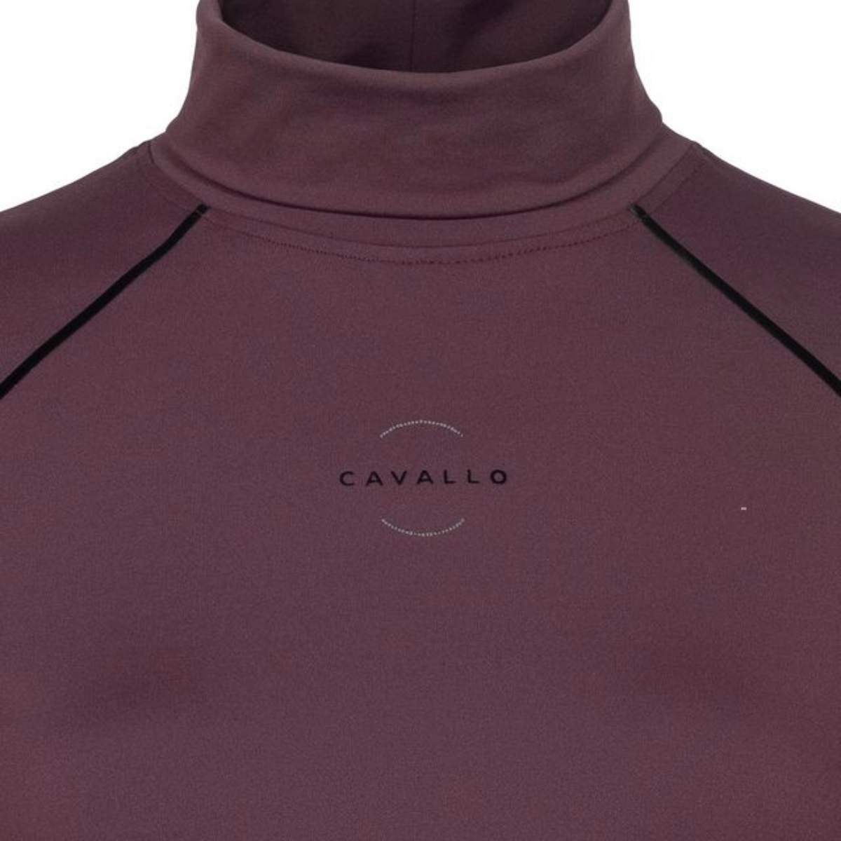 Cavallo Women's Cavaldesa Long Sleeve Turtleneck-Dusty Plum-Logo View