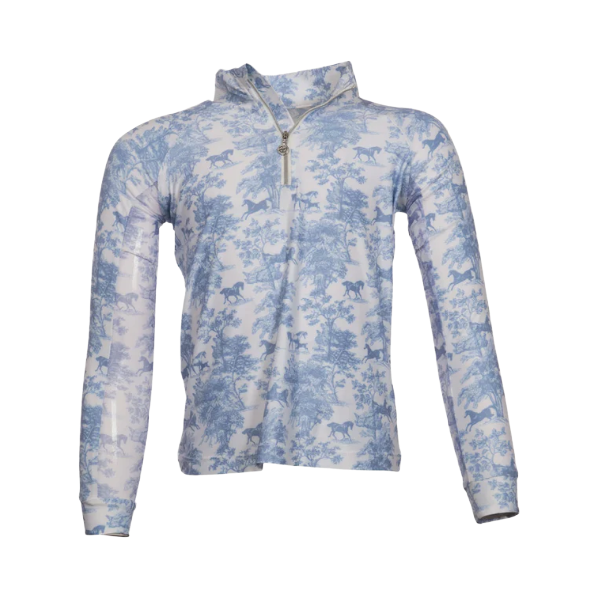 Dapplebay Junior Equestrian Toile 1/4 Long Sleeve Riding Top