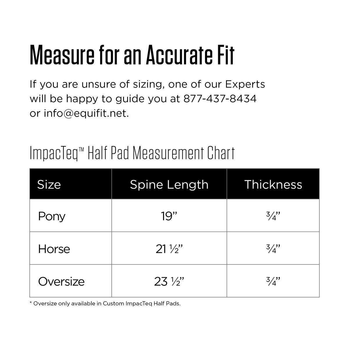 EquiFit Thin ImpacTeq® Half Pad - Sale