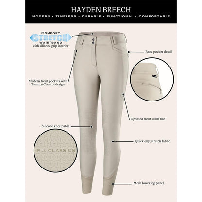 RJ Classics Women's Hayden Knee Patch Breeches - Sale