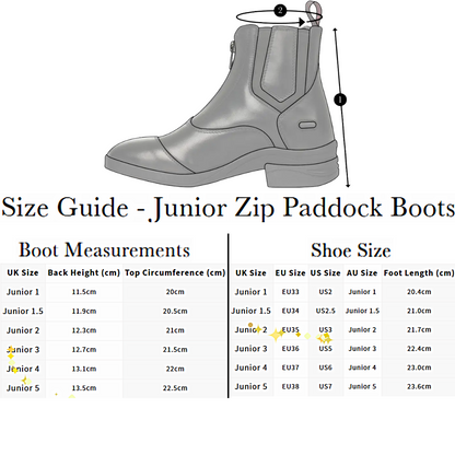 LeMieux Junior Zip Paddock Boot