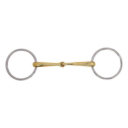 AJR Single Jointed Golden Ease Loose Ring Bit
