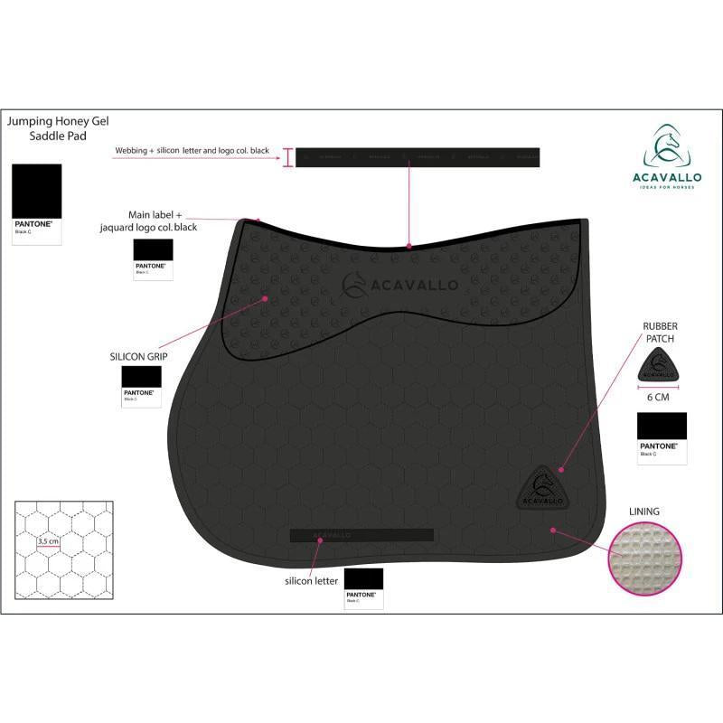 Acavallo Jumping Honey Gel Saddle Pad