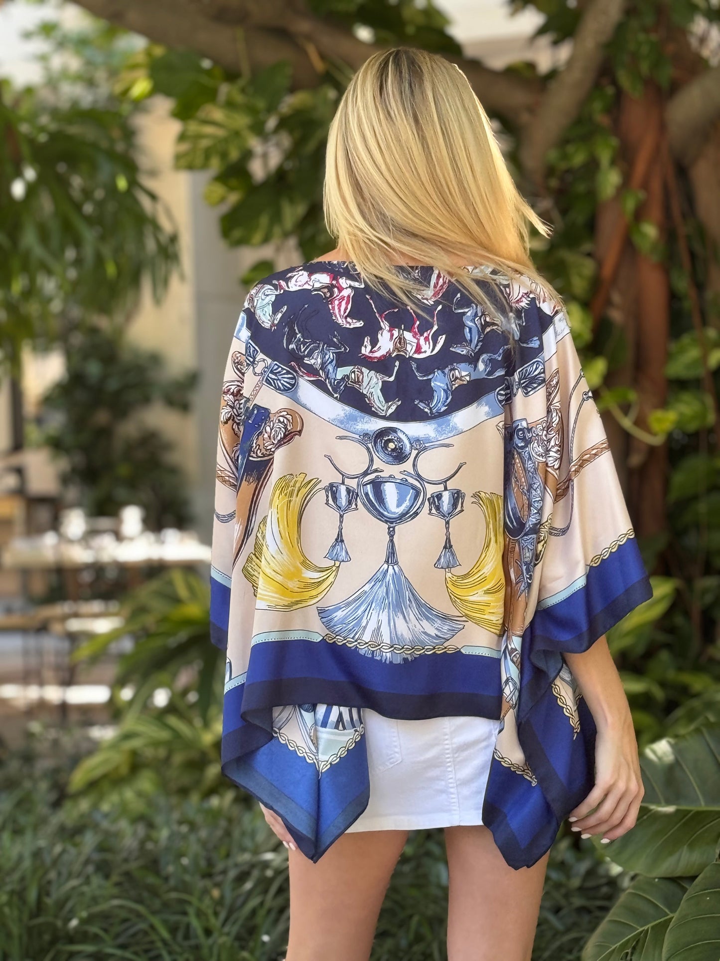 Stacy Bradley Design - Tunic - Horsing Around - Navy