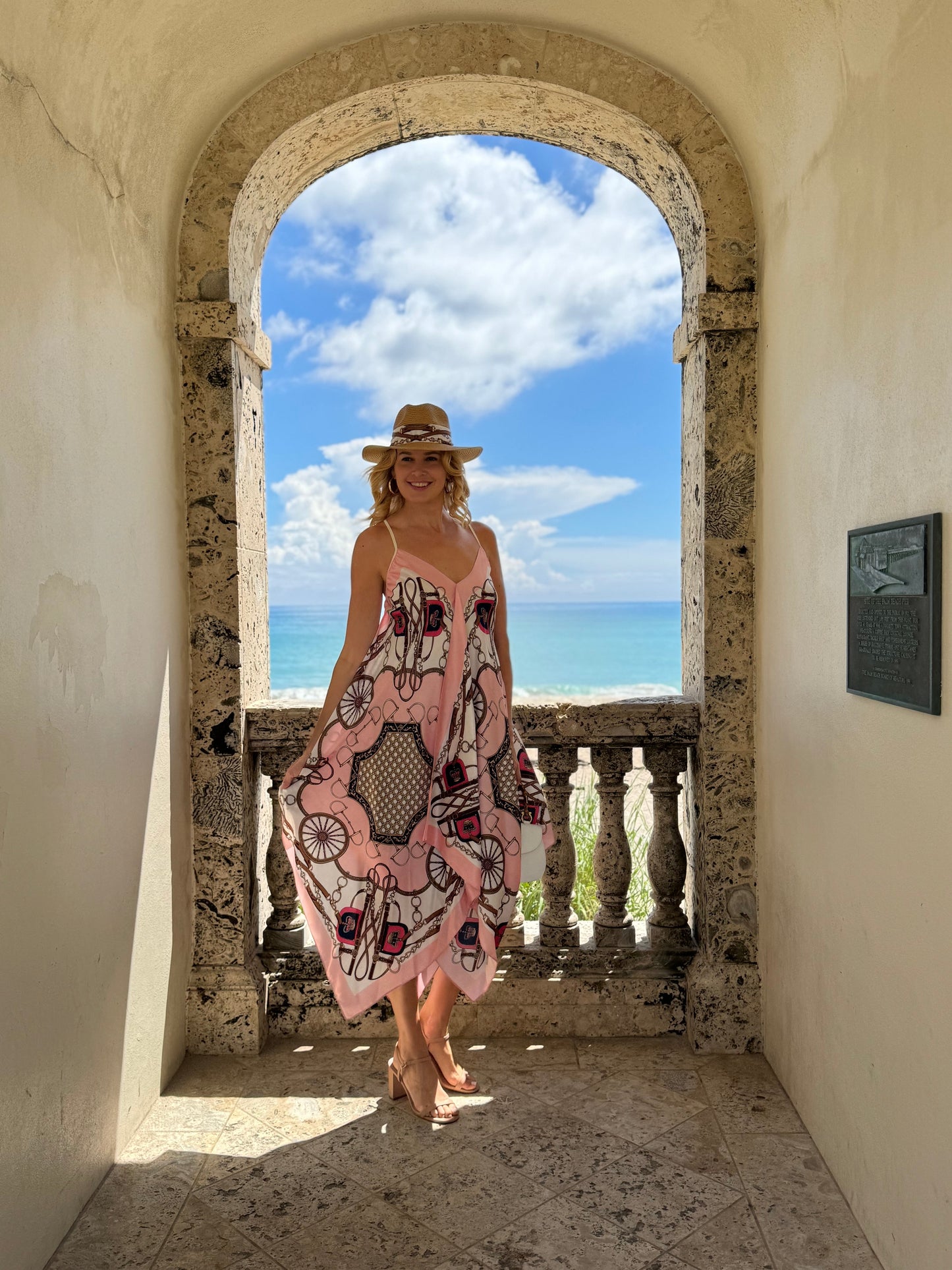 Stacy Bradley Design - Silk Dress - Blush Bit