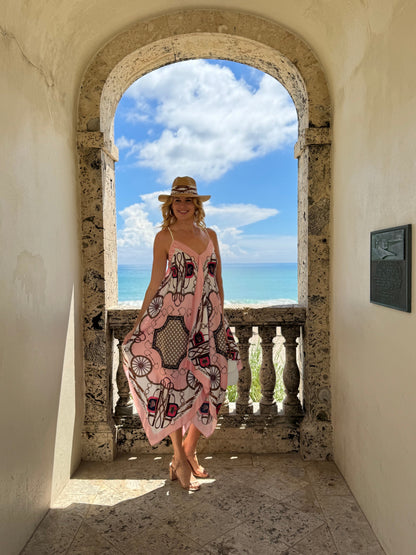 Stacy Bradley Design - Silk Dress - Blush Bit