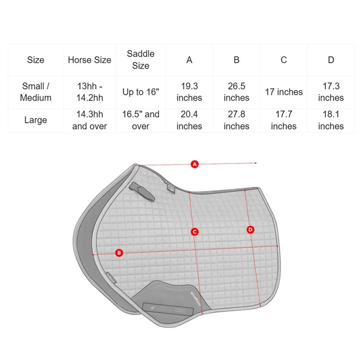 LeMieux Air-Tek Mesh Close Contact Square Pad