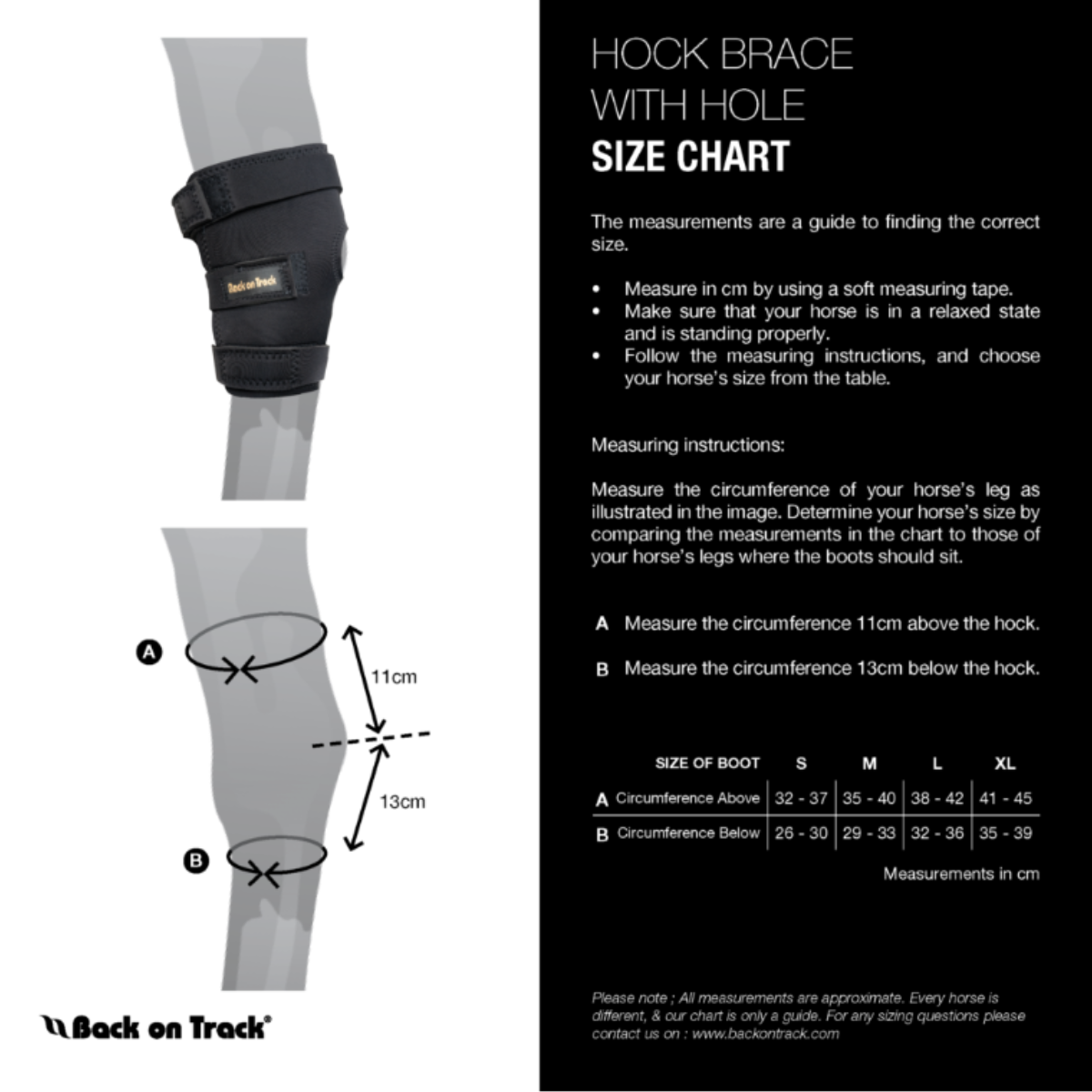 Back on Track Hock Boots with Hole