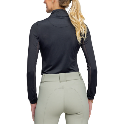 Kastel Women's Black with Black Trim Long Sleeve Sun Shirt