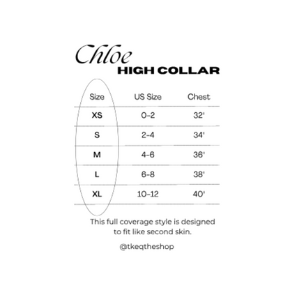 TKEQ Chloe High Collar Technical Top