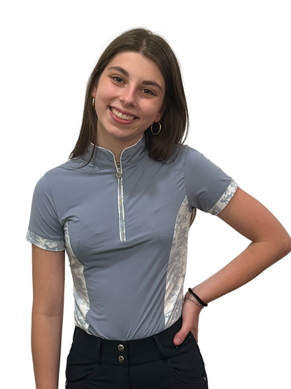 Dapplebay Women's Grace 1/4 Zip Short Sleeve Riding Top