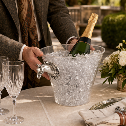 Arthur Court Horse - Head Handle Acrylic Ice Bucket