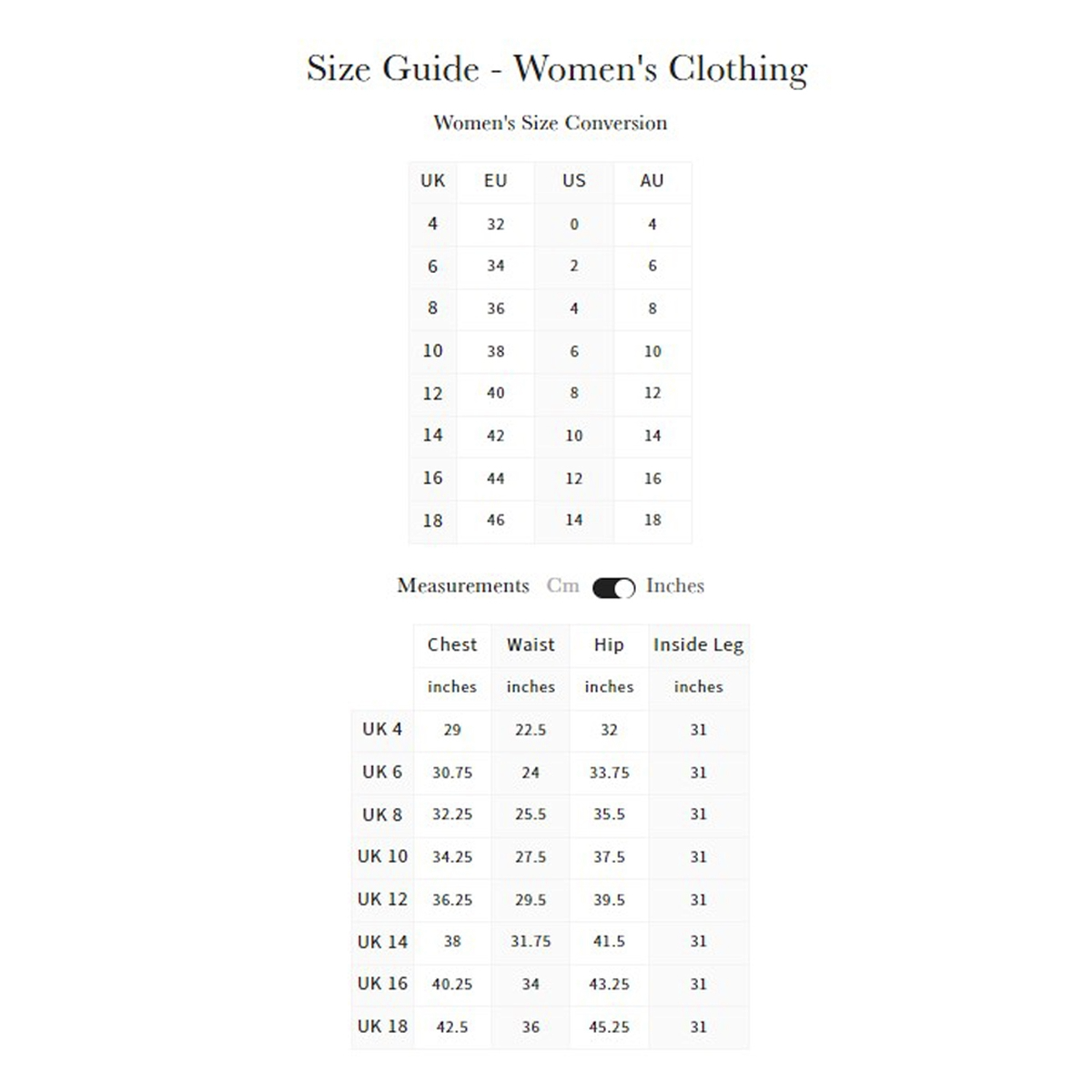 LeMieux Women's Lustre Half Seat Breggings - size chart