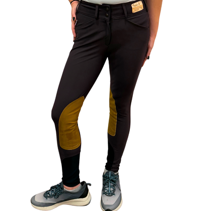 Tailored Sportsman Mid Rise Front Zip TechLight Knee Patch Breech