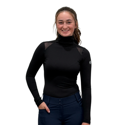 TKEQ Chloe High Collar Technical Top