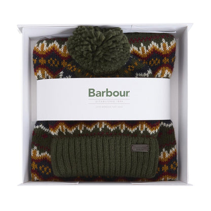 Barbour Case Fair Isle Dog Gift Set