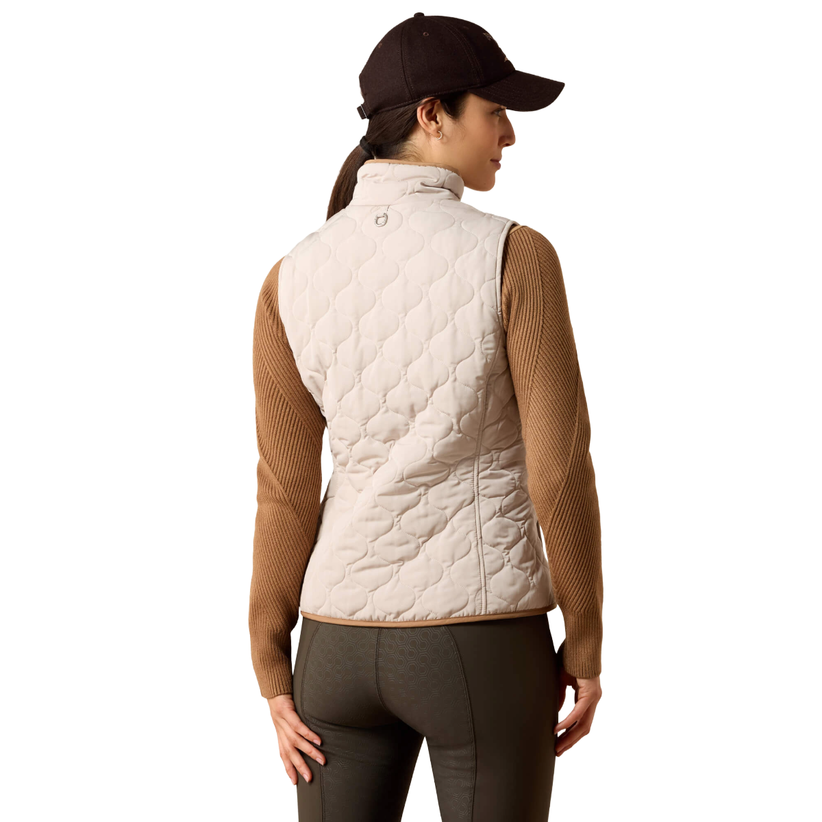 Ariat Women's Ashley 2.0 Insulated Vest model view in Chateau Grey