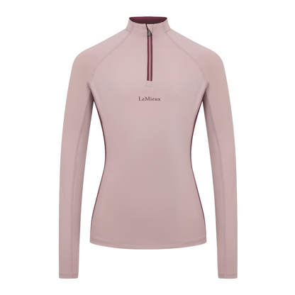 LeMieux Young Rider Classique Base Layer-wild rose-mannequin-front view