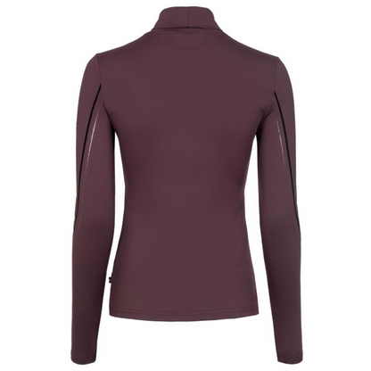 Cavallo Women's Cavaldesa Long Sleeve Turtleneck-Dusty Plum-Back View