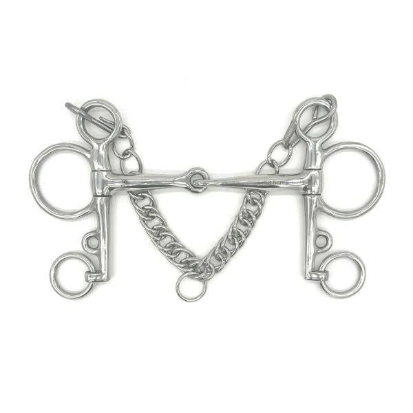 Jake Adams Single Joint Stainless Steel Pelham Bit