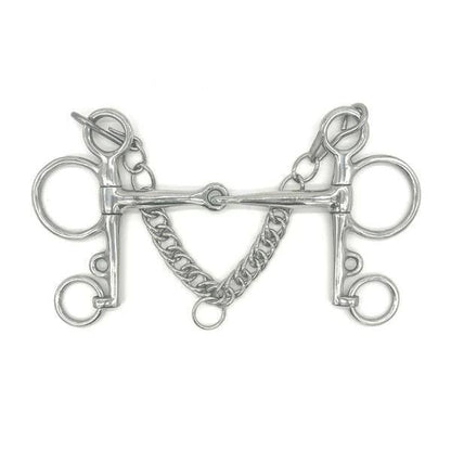 Jake Adams Single Joint Stainless Steel Pelham Bit