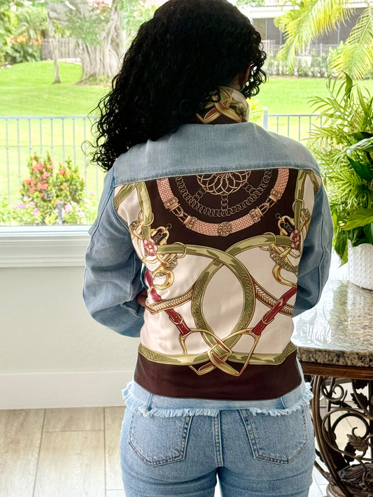 Stacy Bradley Design - The Light Denim Jacket -Olive Stirrup