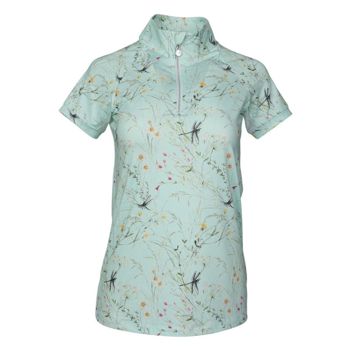 Dapplebay Dragonfly Meadow 1/4 Zip Short Sleeve Riding Top