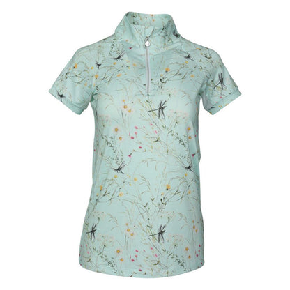 Dapplebay Dragonfly Meadow 1/4 Zip Short Sleeve Riding Top