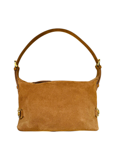 Tucker Tweed  Bethany Bit Bag Suede | Limited Edition Milk Chocolate