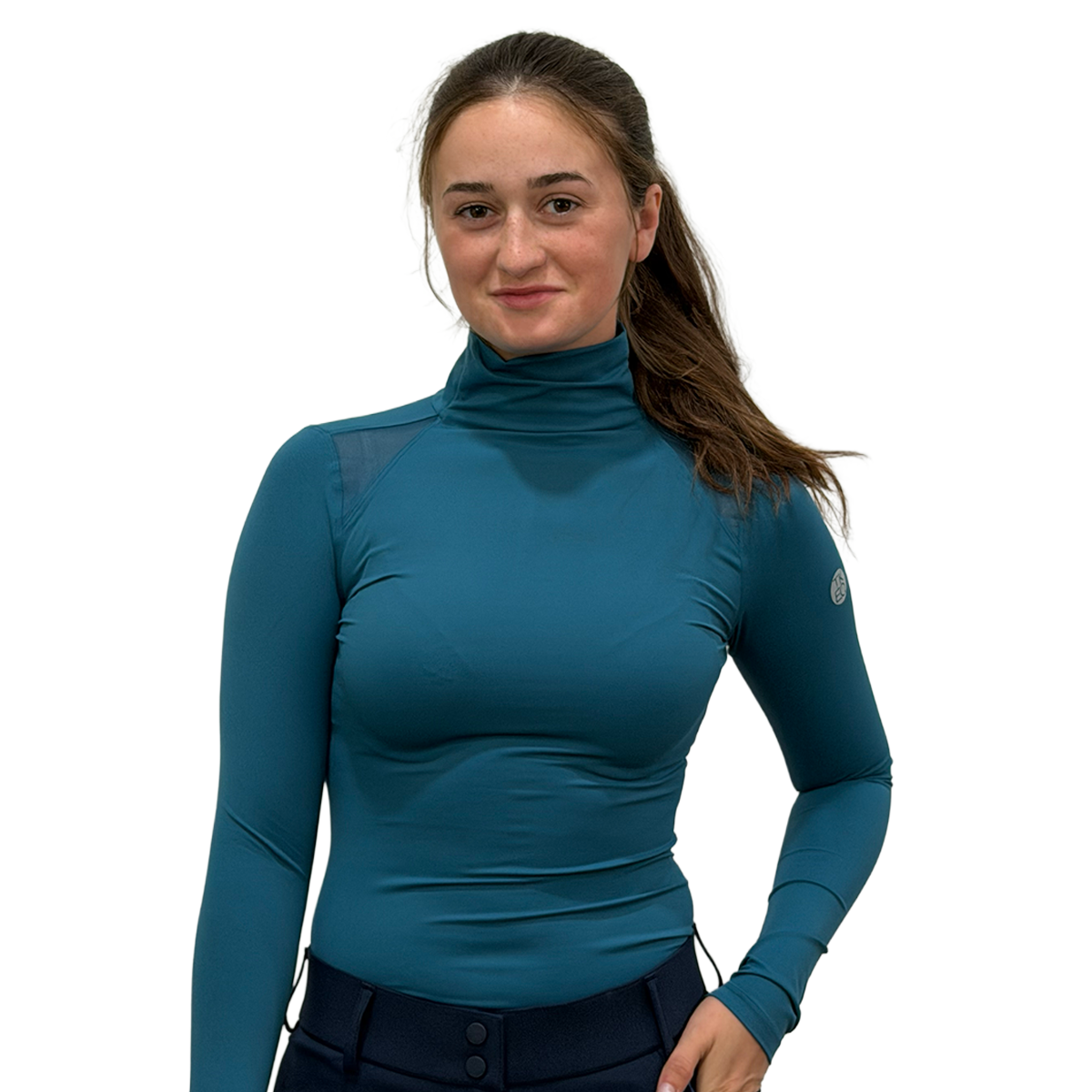 TKEQ Chloe High Collar Technical Top
